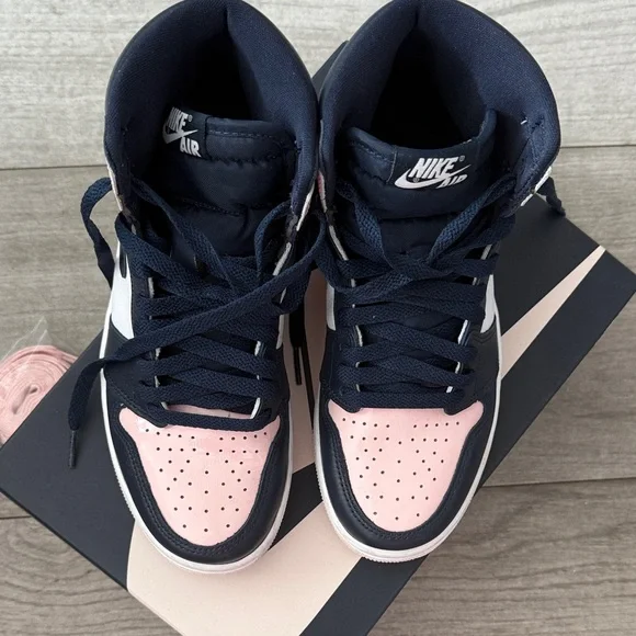 Nike Air Jordan Retro High in Pink and Black Bubble Gum